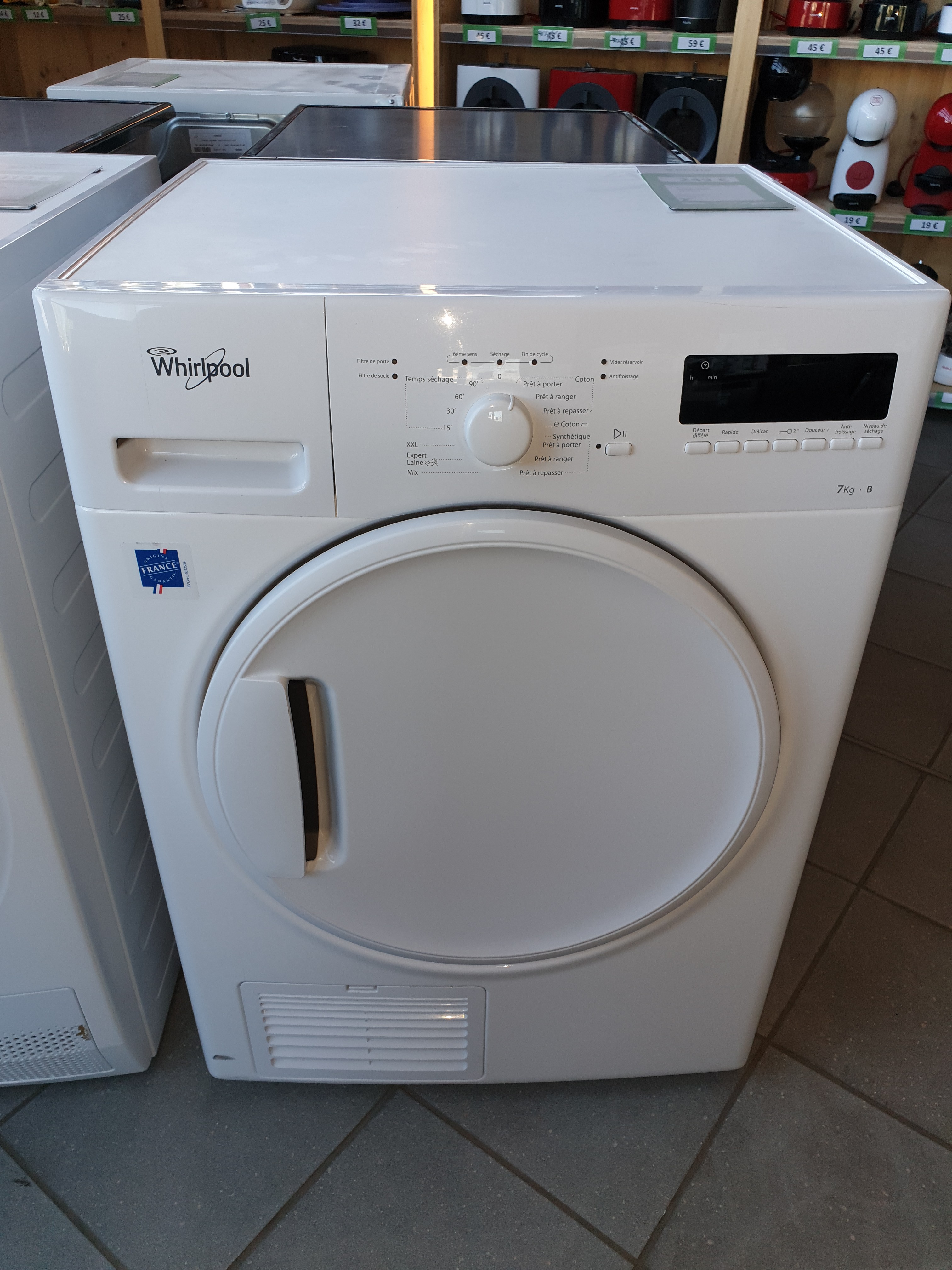 Sèche Linge 7Kg WHIRLPOOL Envie Anjou