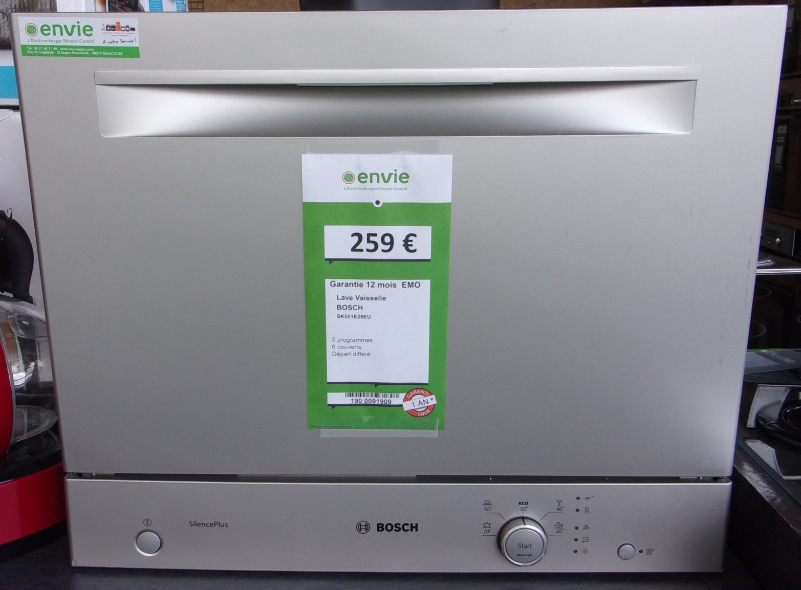 Lave Vaisselle 6 Couverts BOSCH Envie Anjou