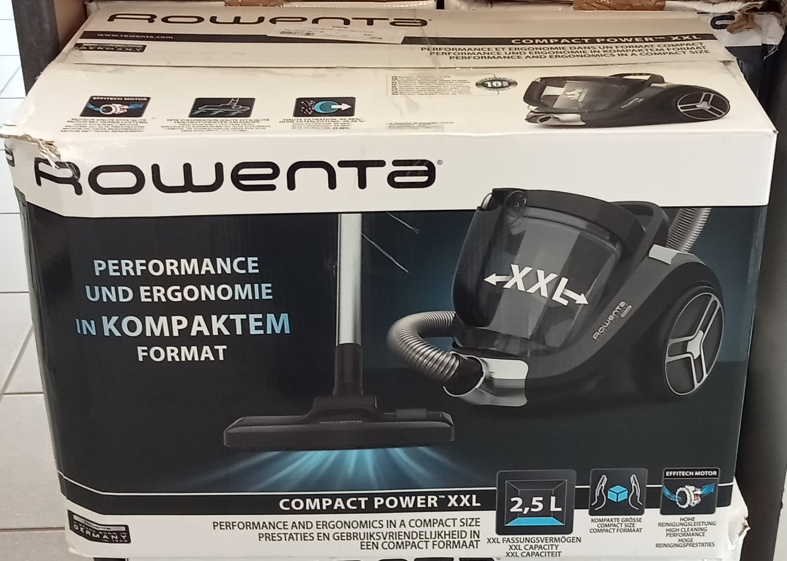 ASPIRATEUR COMPACT POWER XXL SANS SAC ROWENTA