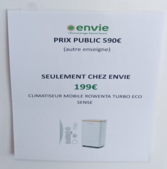 Climatiseur ROWENTA Turbo Eco Sense+