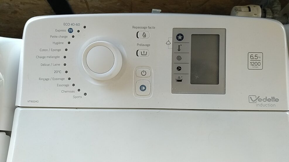 Lave Linge Ouverture Dessus Vedette