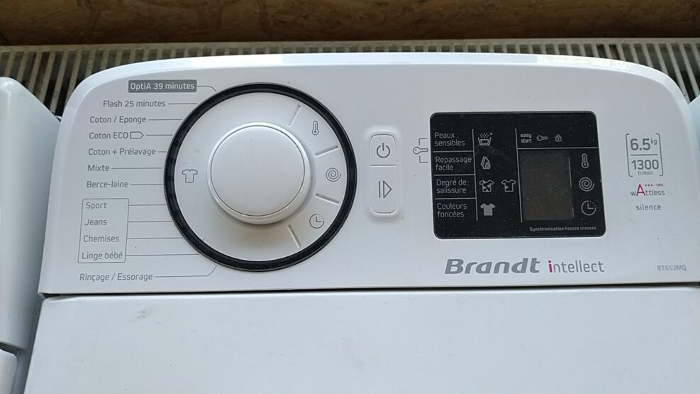 Lave Linge Ouverture Dessus Brandt