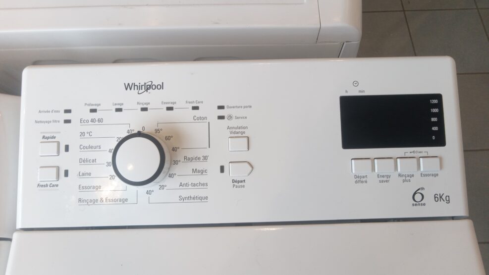 Lave linge TOP Whirlpool