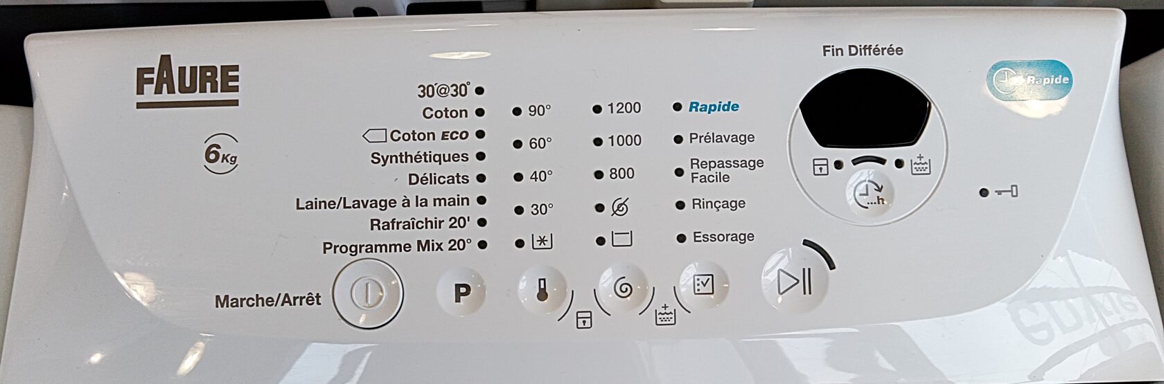Lave linge TOP FAURE