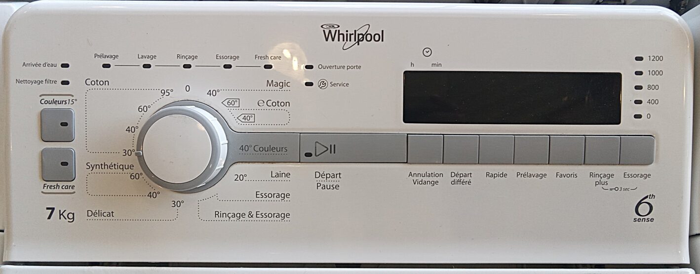Lave Linge TOP WHIRLPOOL