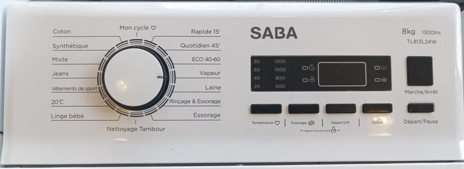Lave linge TOP SABA
