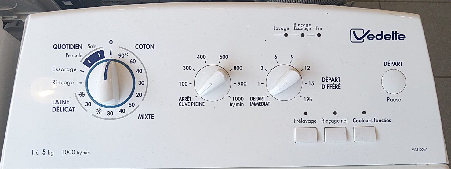 Lave linge TOP VEDETTE