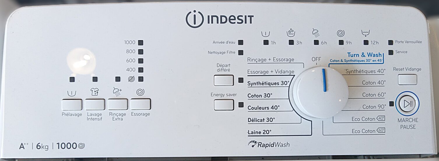Lave linge TOP INDESIT