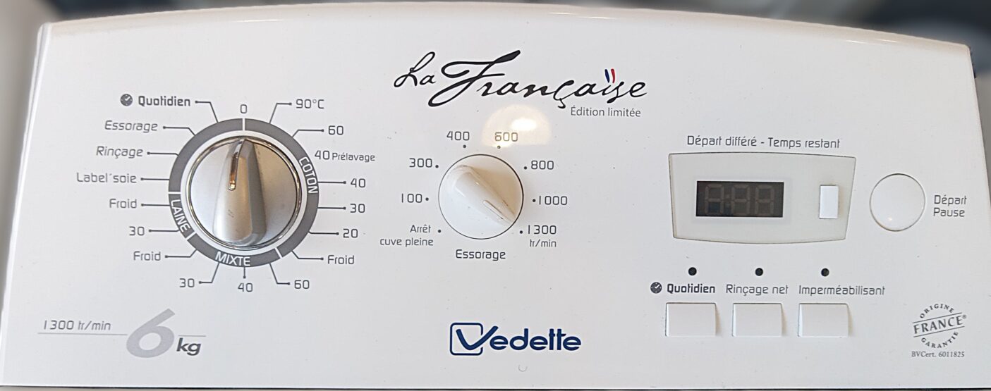 Lave linge Top VEDETTE