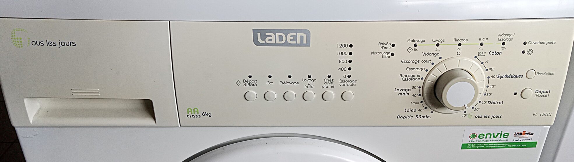 Lave Linge Hublot LADEN