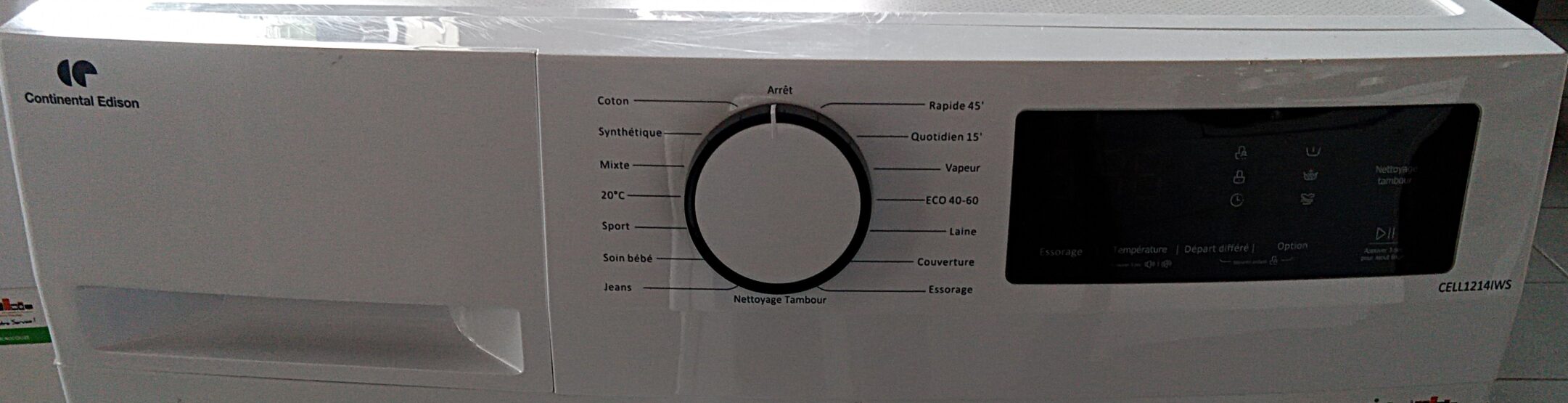Lave Linge Hublot CONTINENTAL EDISON