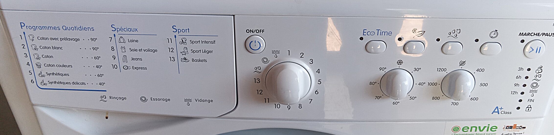Lave linge Hublot INDESIT