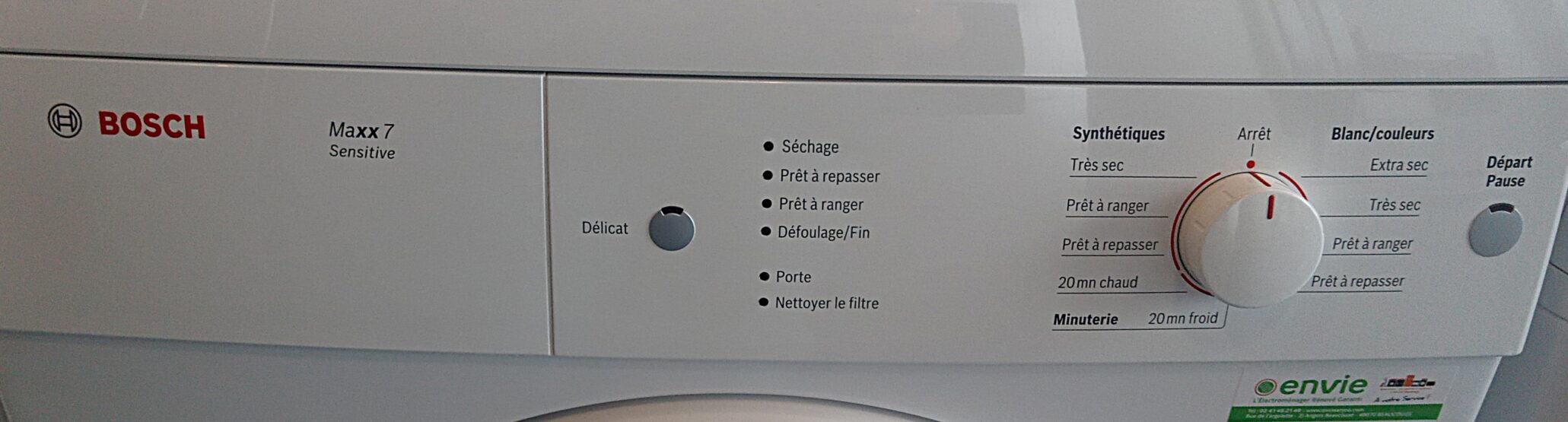 Sèche Linge à Evacuation BOSCH