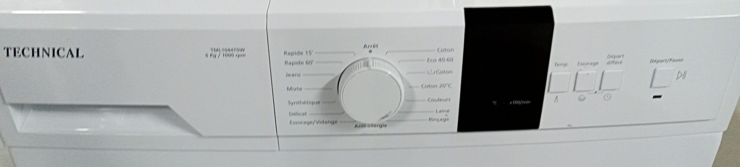 Lave linge hublot TECHNICAL