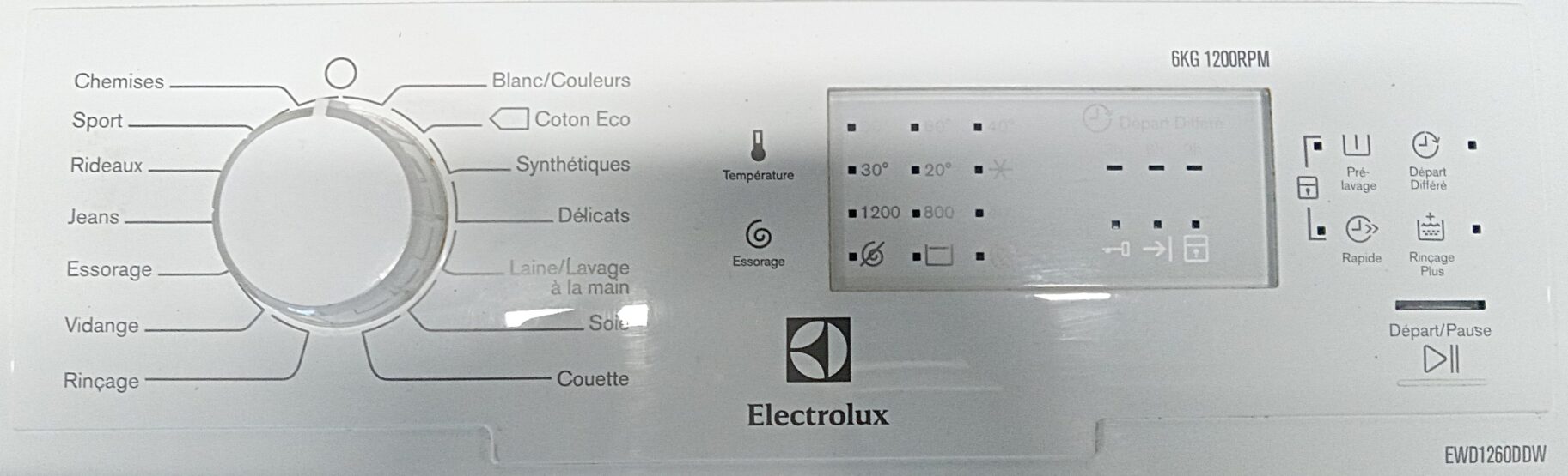 Lave linge Top ELECTROLUX
